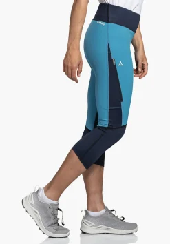 WOMEN SCHÖFFEL Pants Long<Abrasion resistant & lightweight 3/4 hiking tights blue