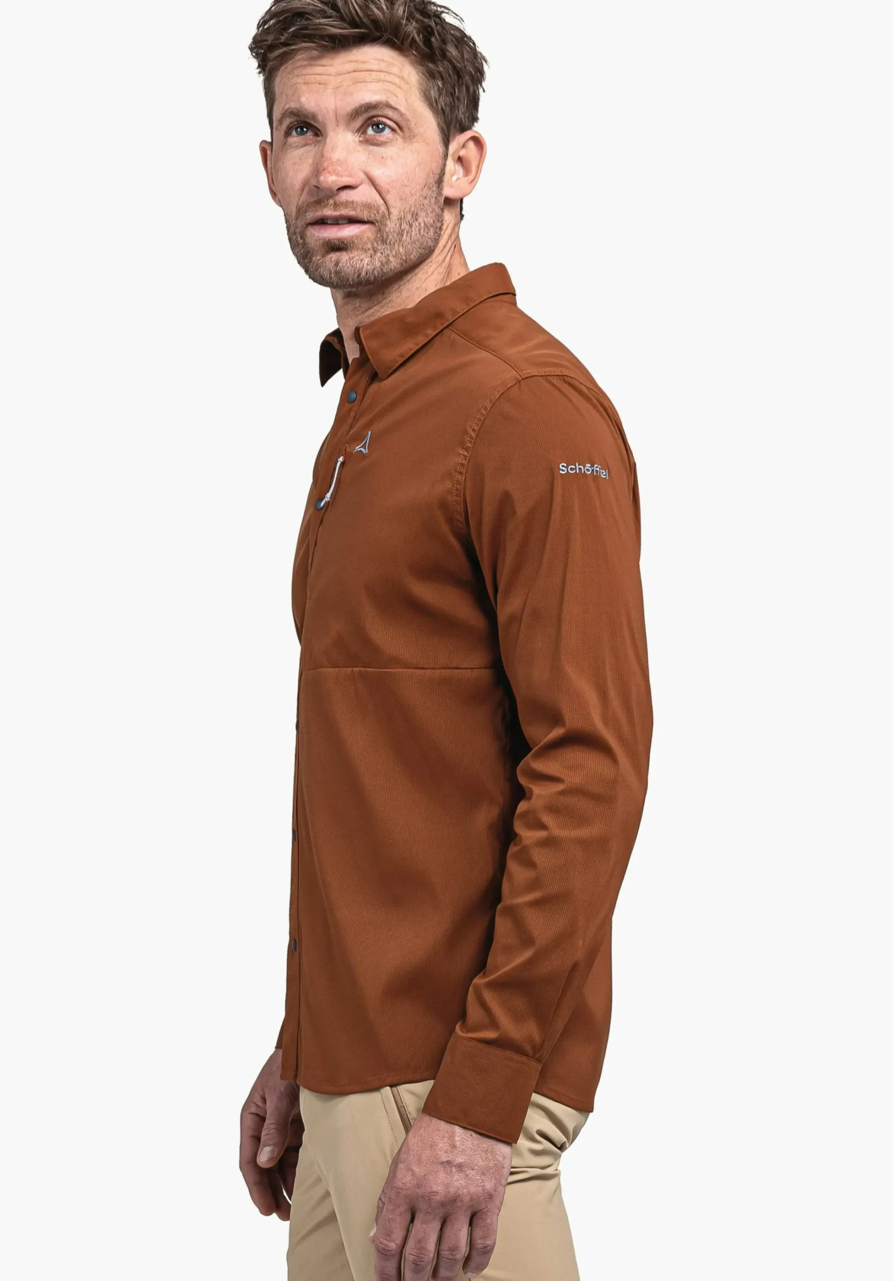 MEN SCHÖFFEL <Always dry in comfortable hiking shirt rot