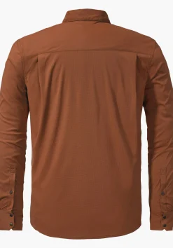 MEN SCHÖFFEL <Always dry in comfortable hiking shirt rot