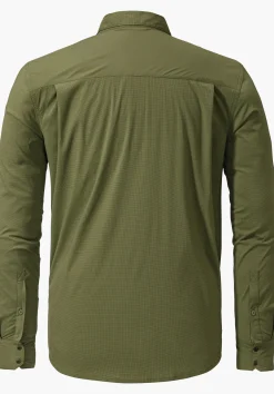 MEN SCHÖFFEL <Always dry in comfortable hiking shirt rot