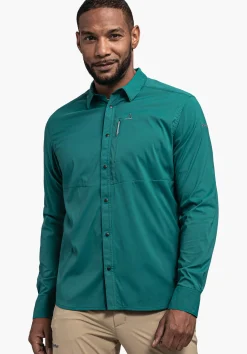 MEN SCHÖFFEL <Always dry in comfortable hiking shirt rot