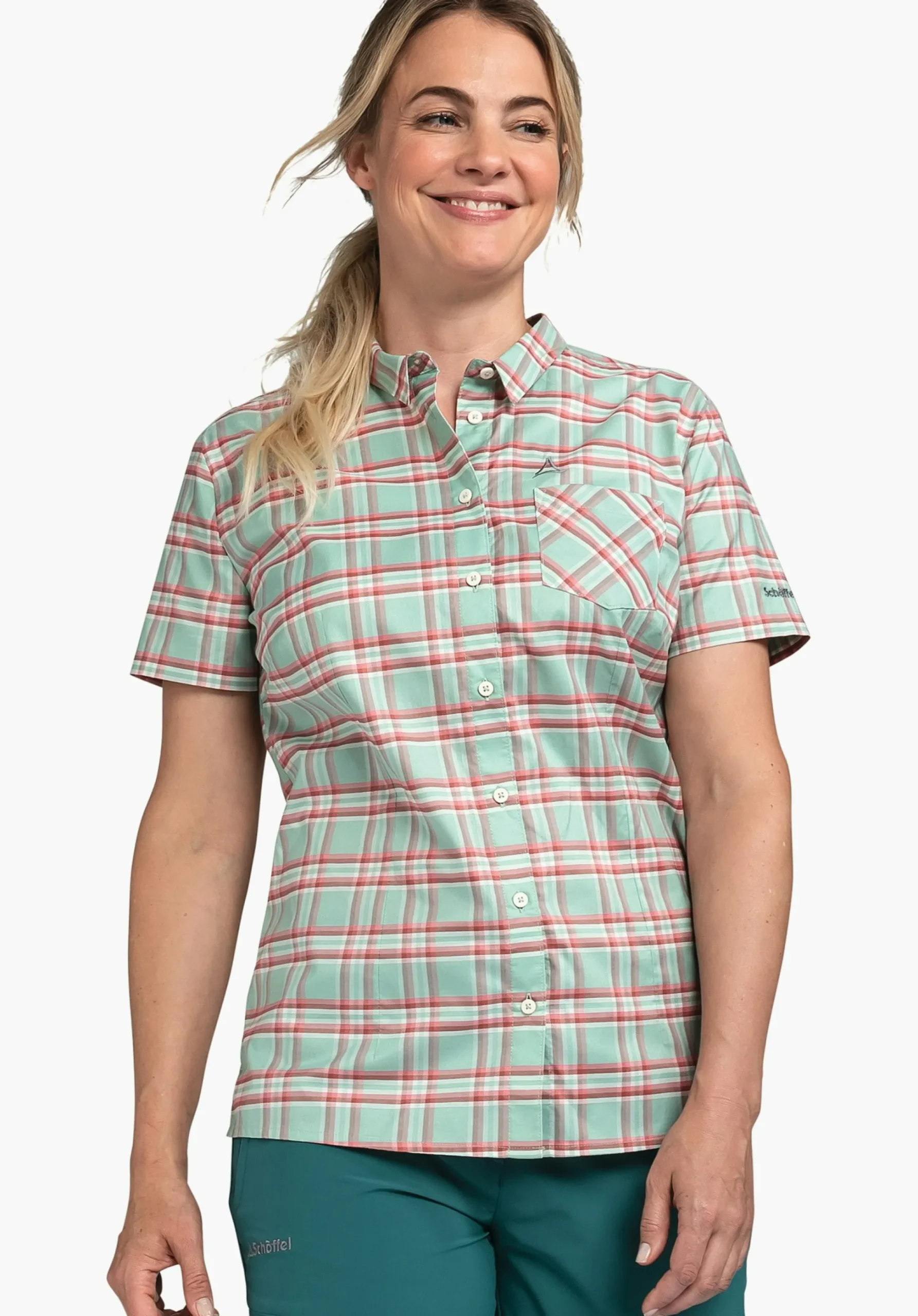WOMEN SCHÖFFEL Trek & Hike<Basic blouse with comfortable feel green
