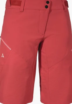WOMEN SCHÖFFEL Bike<Bike Short with material reinforcements red