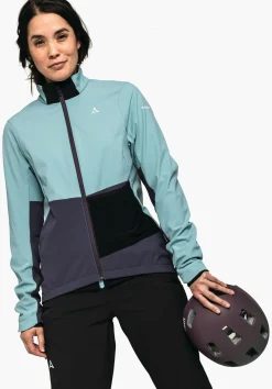 WOMEN SCHÖFFEL Bike<Bike softshell jacket in a material mix rot