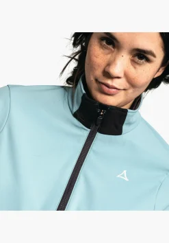 WOMEN SCHÖFFEL Bike<Bike softshell jacket in a material mix rot