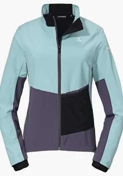 WOMEN SCHÖFFEL Bike<Bike softshell jacket in a material mix rot