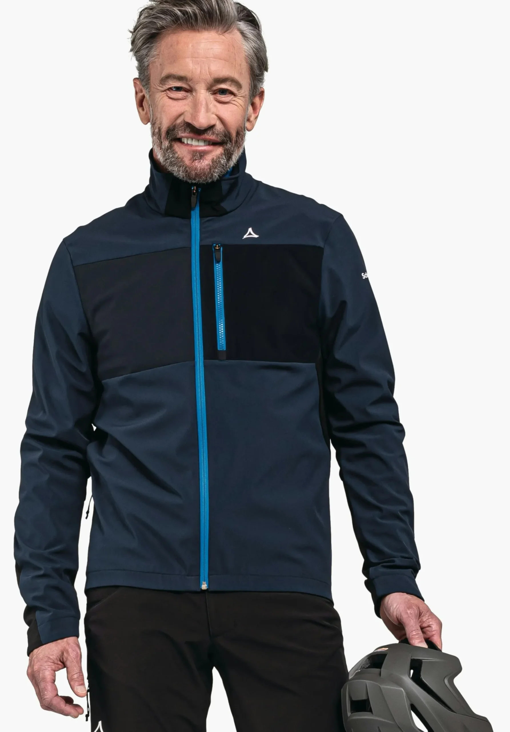 MEN SCHÖFFEL Bike<Bike softshell jacket in a material mix orange