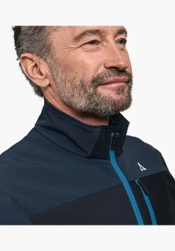 MEN SCHÖFFEL Bike<Bike softshell jacket in a material mix orange
