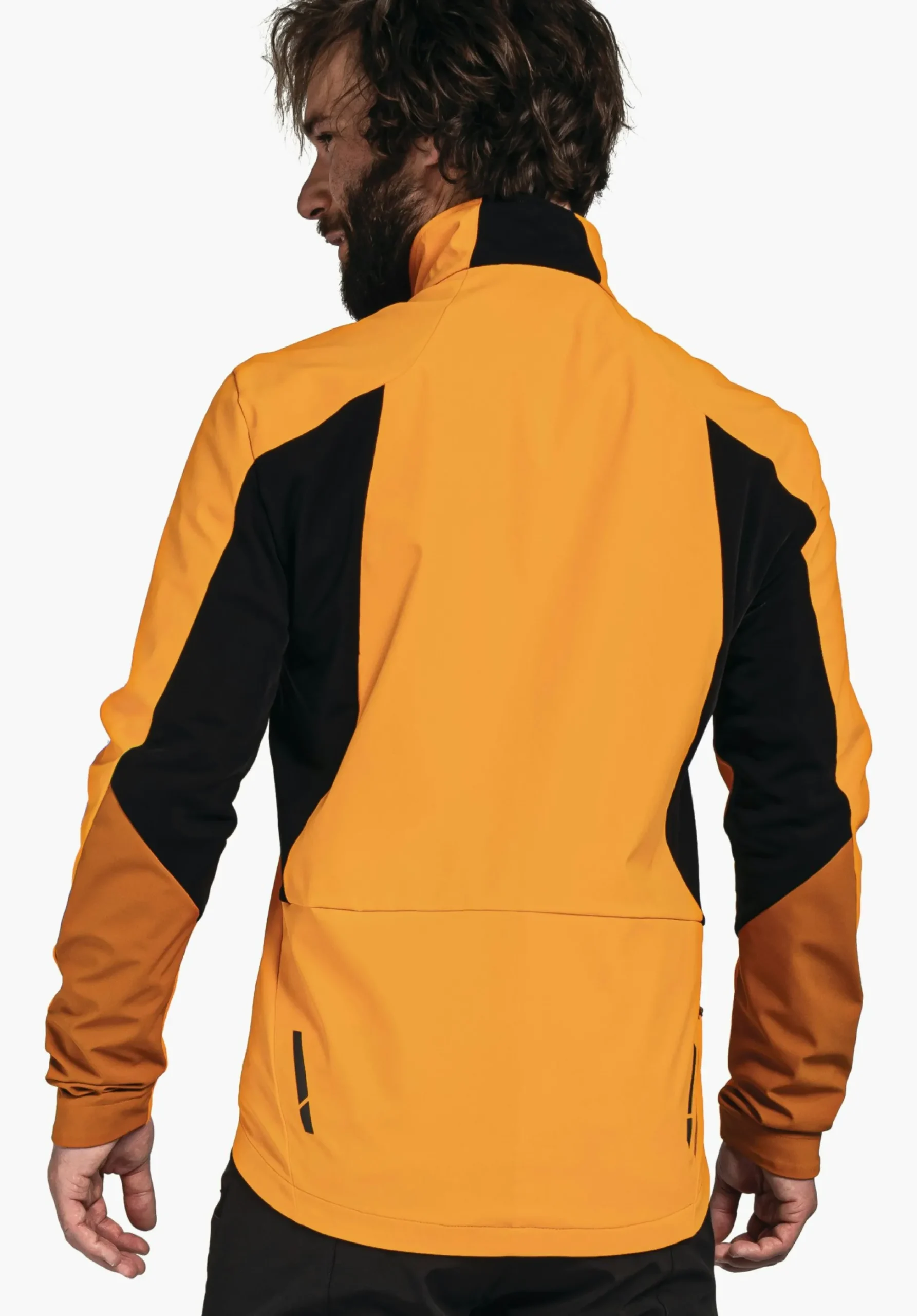 MEN SCHÖFFEL Bike<Bike softshell jacket in a material mix orange