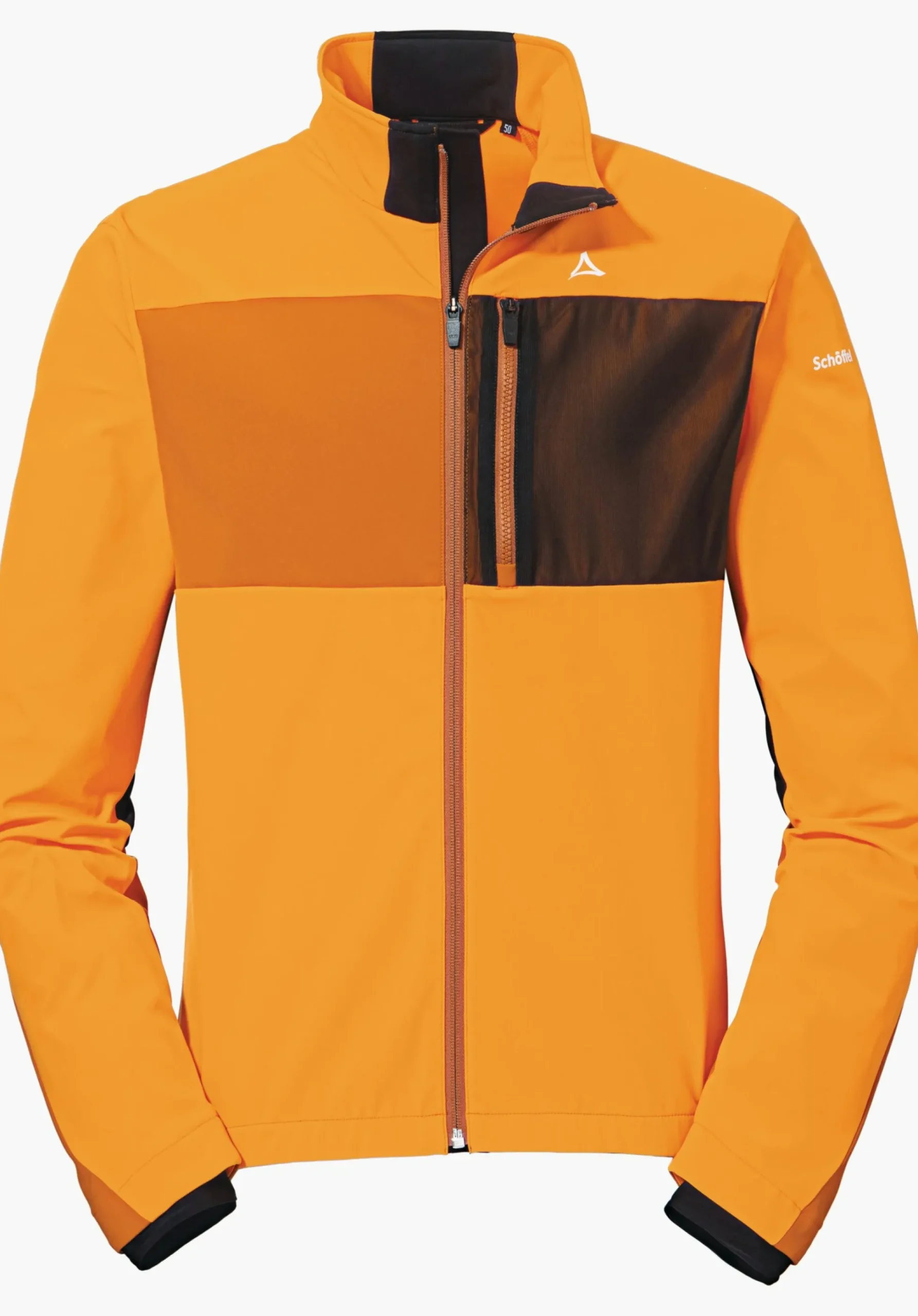 MEN SCHÖFFEL Bike<Bike softshell jacket in a material mix orange