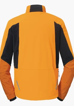 MEN SCHÖFFEL Bike<Bike softshell jacket in a material mix orange