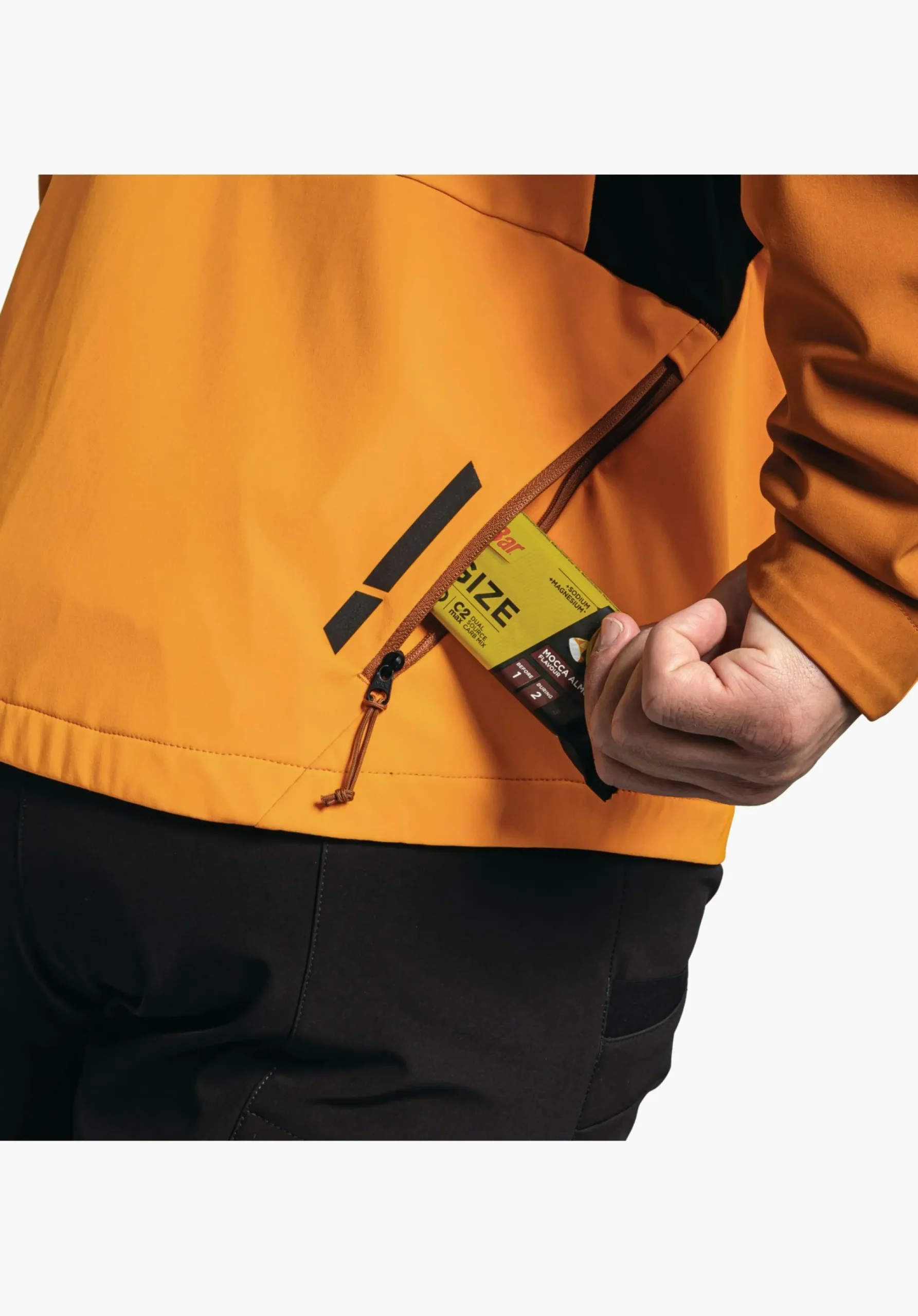 MEN SCHÖFFEL Bike<Bike softshell jacket in a material mix orange
