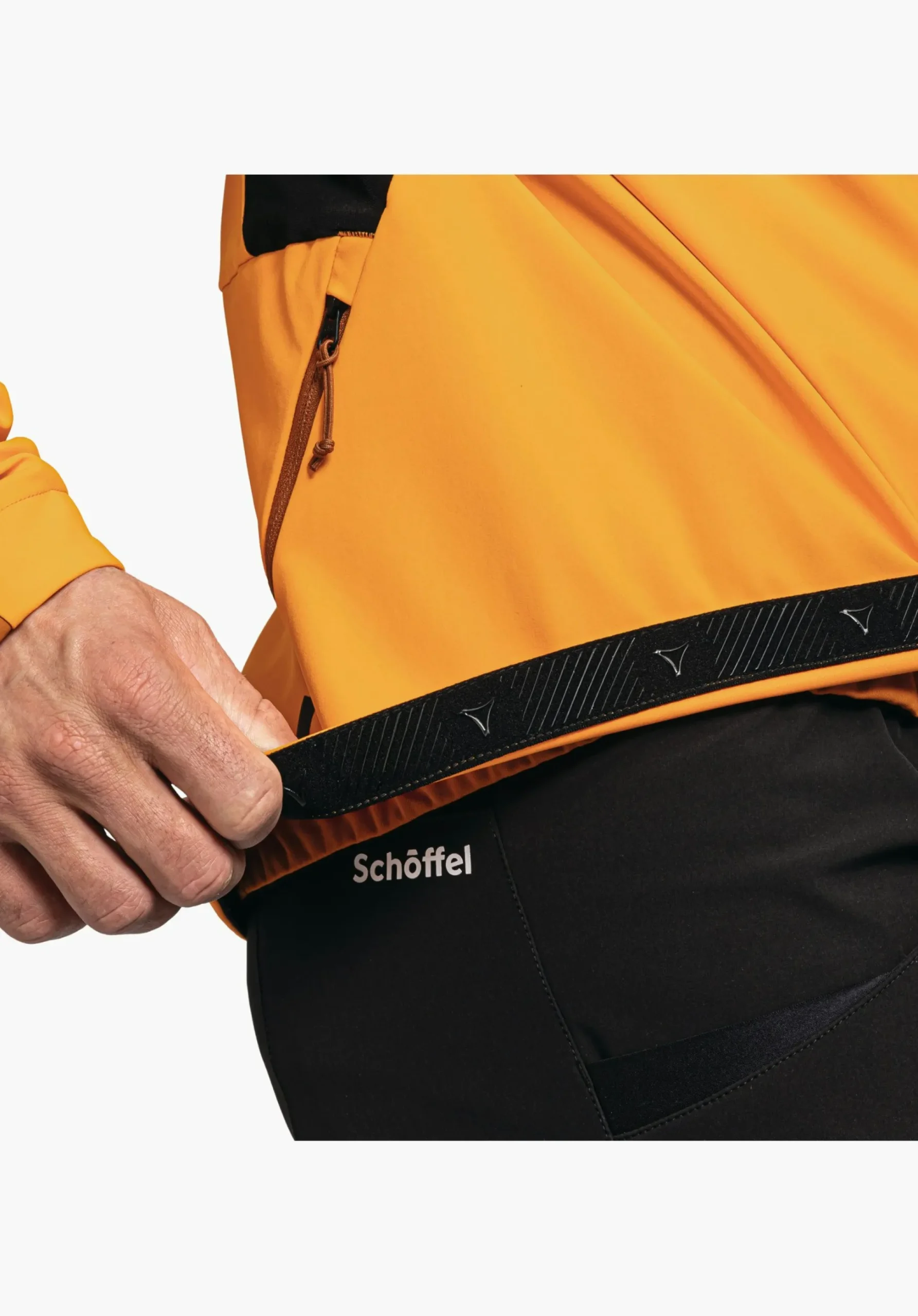 MEN SCHÖFFEL Bike<Bike softshell jacket in a material mix orange