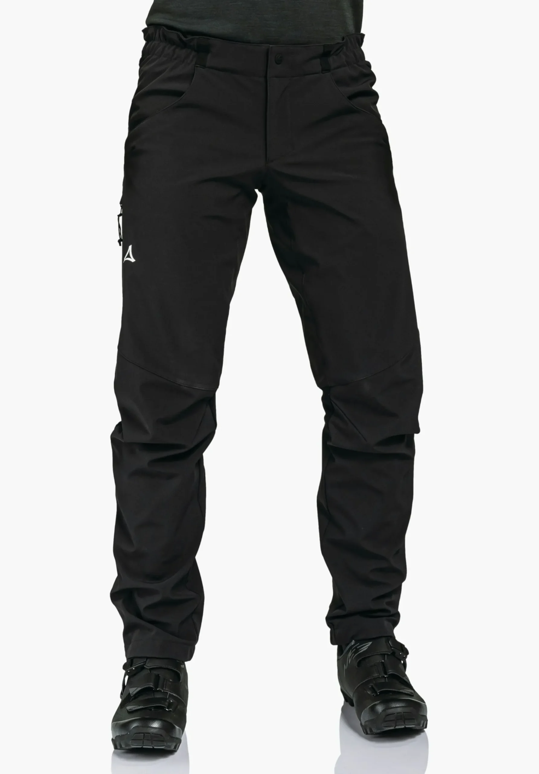 MEN SCHÖFFEL Pants Long|Bike<Bike softshell pants in a material mix black