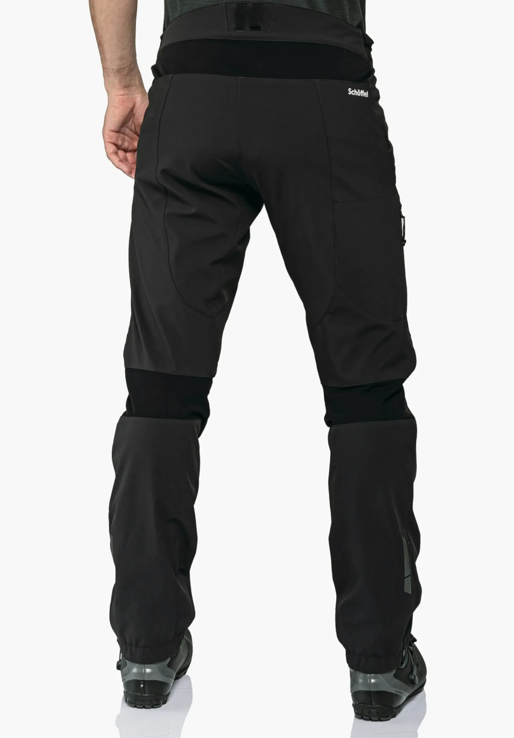 MEN SCHÖFFEL Pants Long|Bike<Bike softshell pants in a material mix black