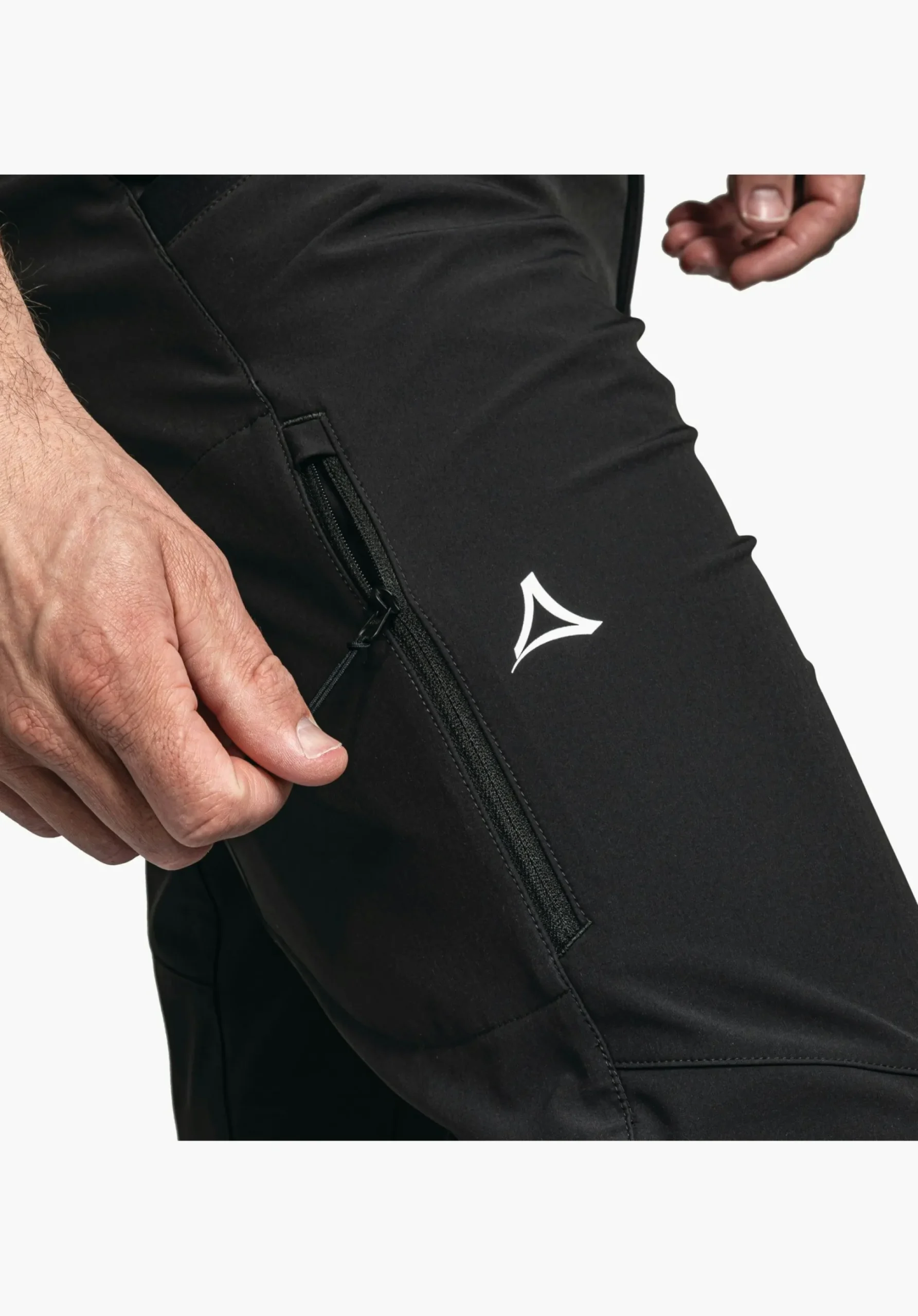 MEN SCHÖFFEL Pants Long|Bike<Bike softshell pants in a material mix black