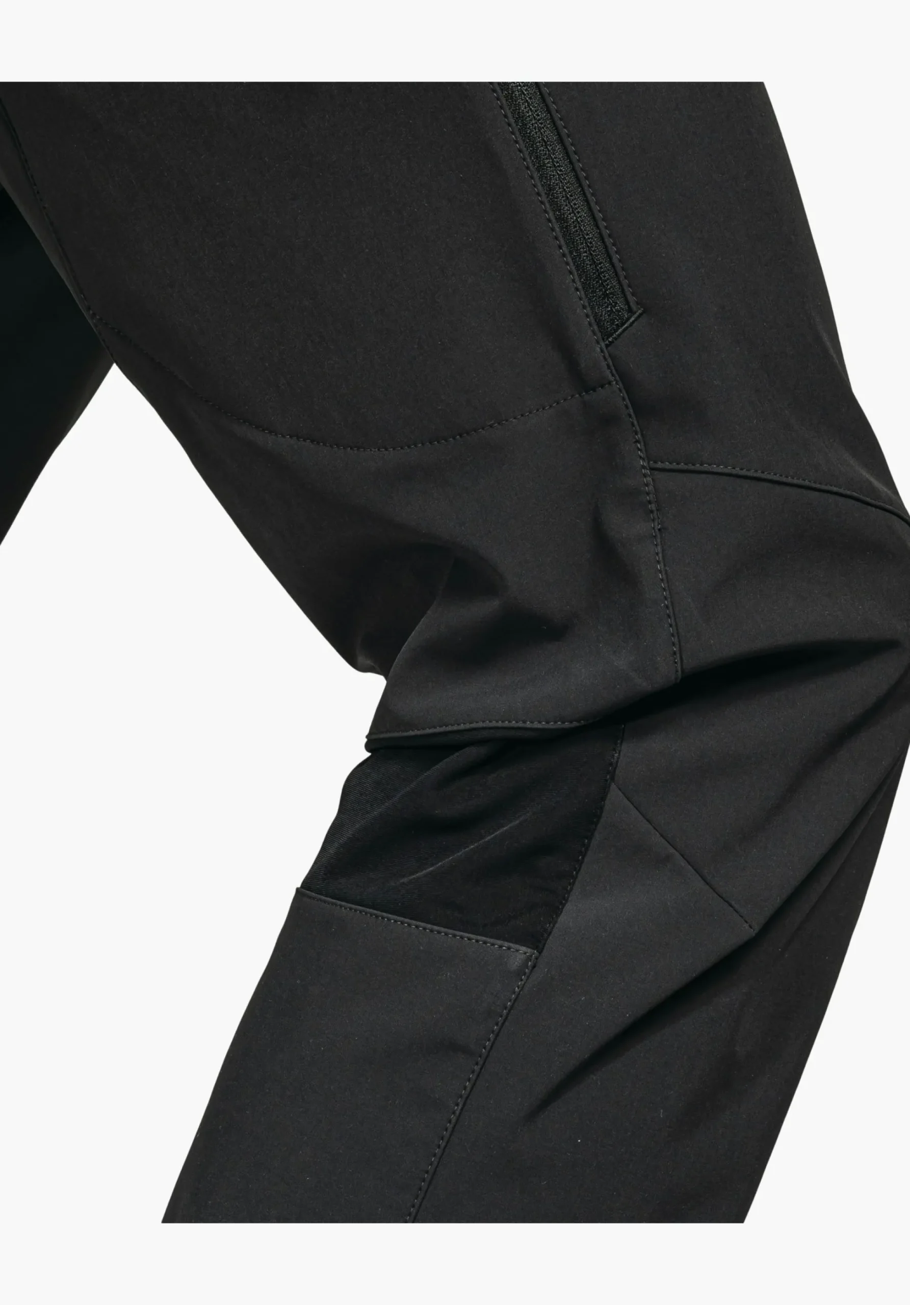 MEN SCHÖFFEL Pants Long|Bike<Bike softshell pants in a material mix black