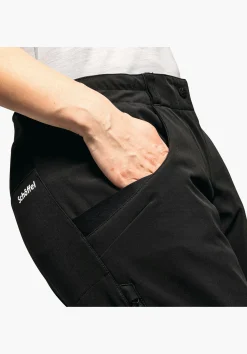 WOMEN SCHÖFFEL Bike|Pants Long<Bike softshell pants in a material mix black