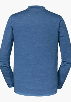 MEN SCHÖFFEL Skiing<Body temperature regulating Merino shirt blue
