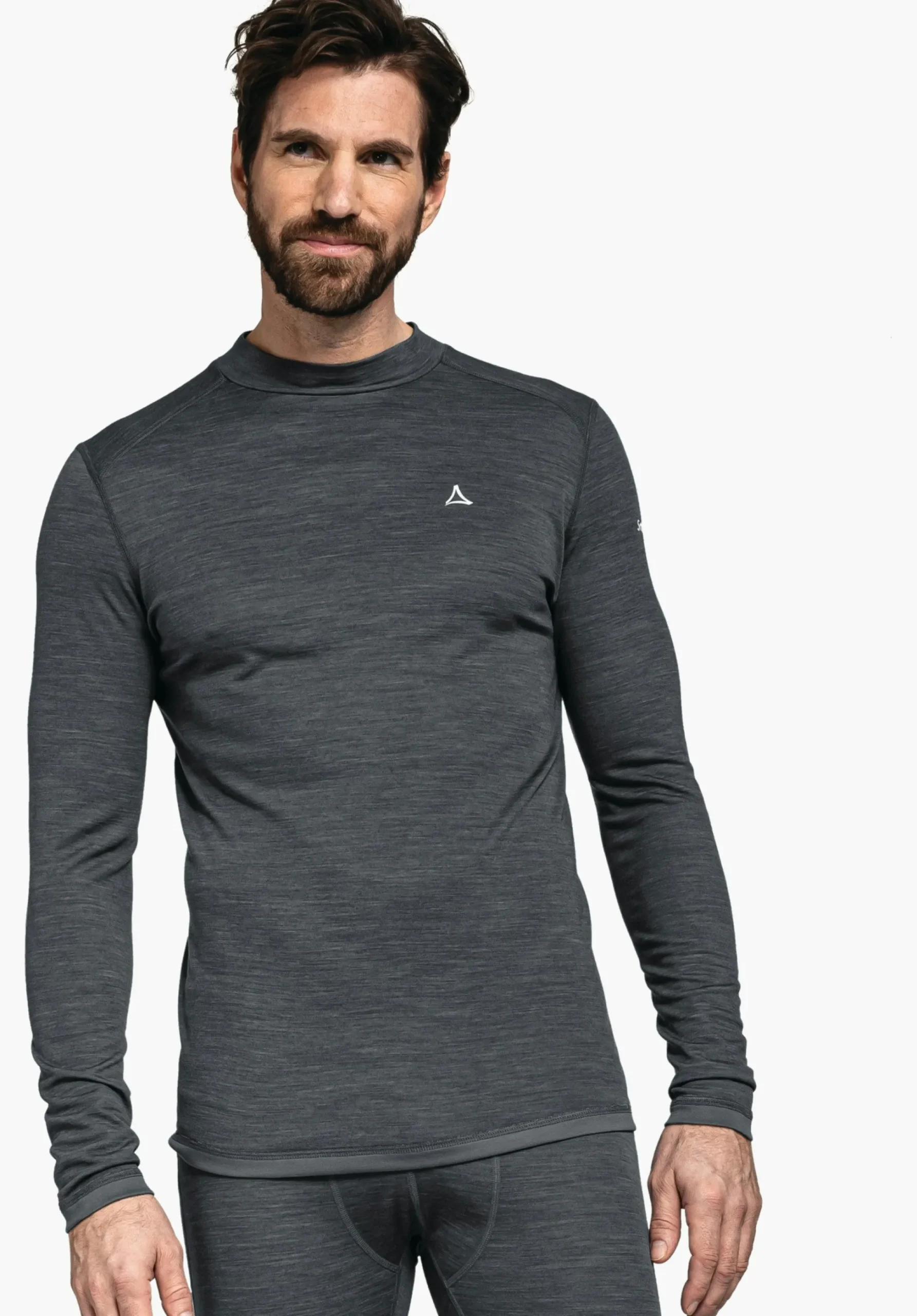 MEN SCHÖFFEL Skiing<Body temperature regulating Merino shirt blue