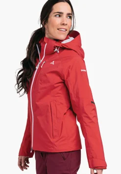 WOMEN SCHÖFFEL Trek & Hike|Outdoor Jackets<Breathable GORE-TEX hiking jacket red