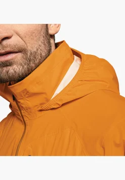 MEN SCHÖFFEL Bike<Breathable rain jacket for cycle trips rot