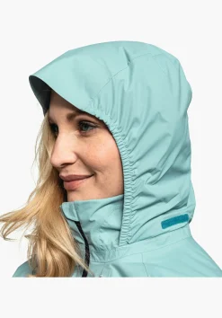 WOMEN SCHÖFFEL Bike<Breathable rain jacket for cycle trips red