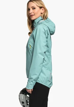 WOMEN SCHÖFFEL Bike<Breathable rain jacket for cycle trips red