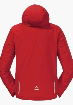 MEN SCHÖFFEL Bike<Breathable rain jacket for cycle trips rot