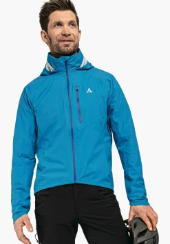 MEN SCHÖFFEL Bike<Breathable rain jacket for cycle trips rot