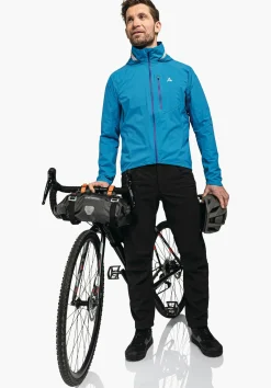 MEN SCHÖFFEL Bike<Breathable rain jacket for cycle trips rot