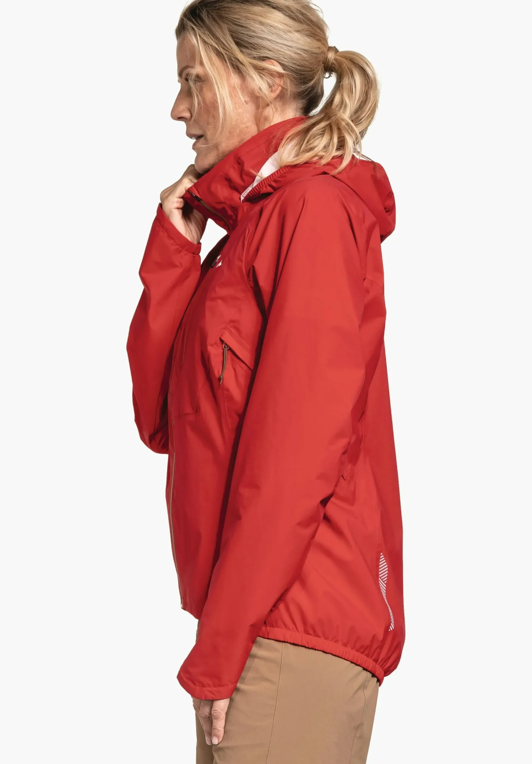 WOMEN SCHÖFFEL Bike<Breathable rain jacket for cycle trips red