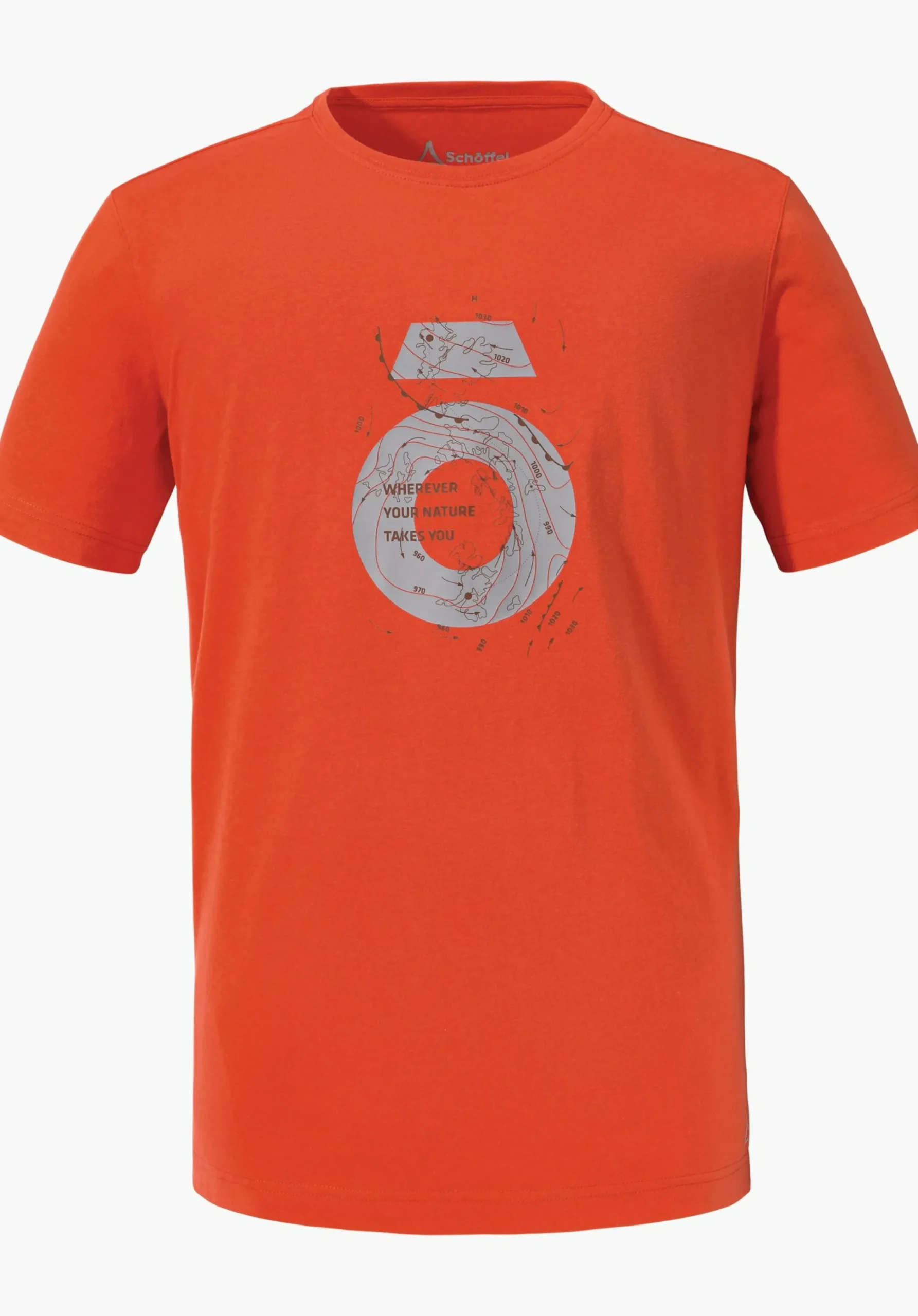 MEN SCHÖFFEL <Breathable t shirt for hiking orange