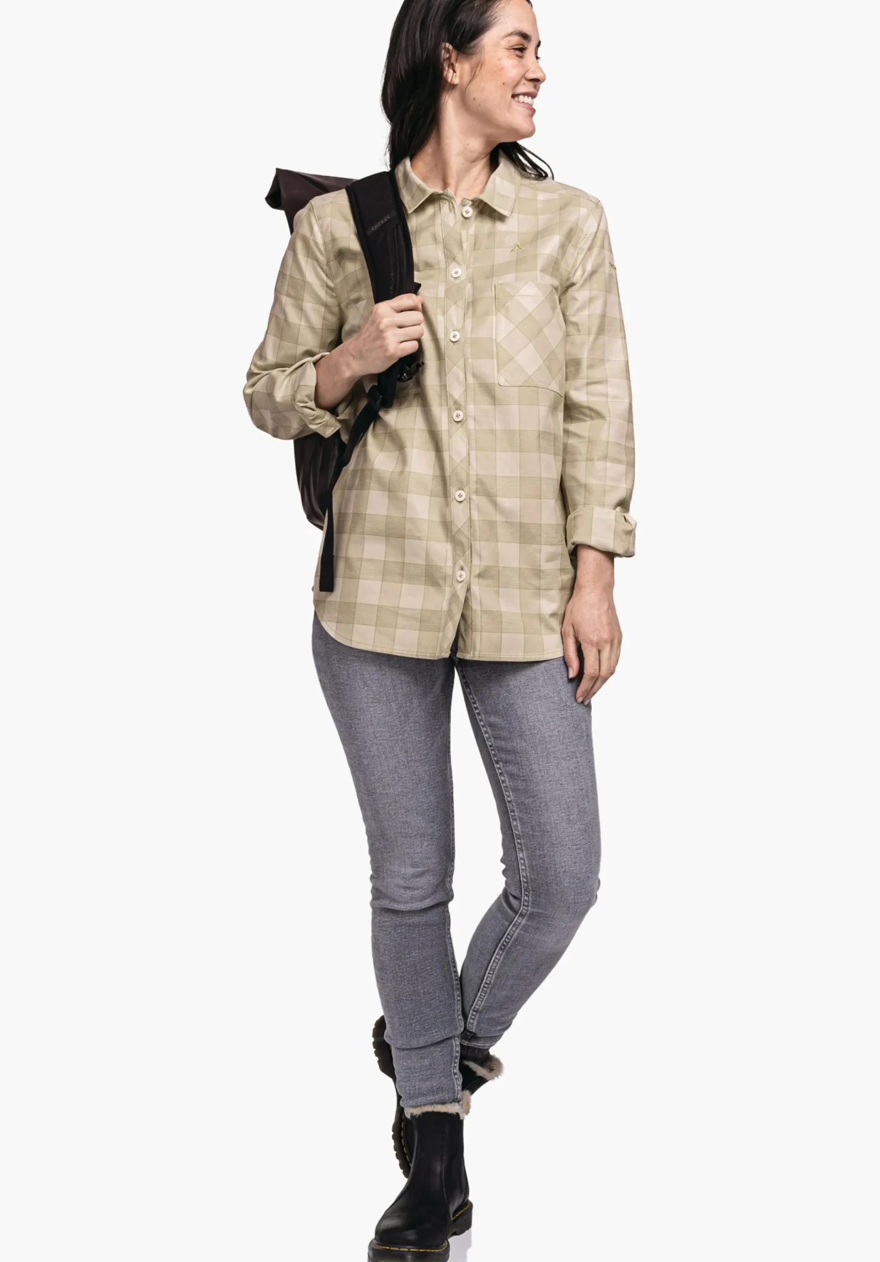 WOMEN SCHÖFFEL Travel/Leisure<Casual blouse from Tencel material mix red
