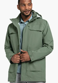 MEN SCHÖFFEL Travel/Leisure|Outdoor Jackets<Casual look waterproof jacket beige
