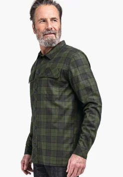 MEN SCHÖFFEL Travel/Leisure<Casual shirt made of Tencel material mix red