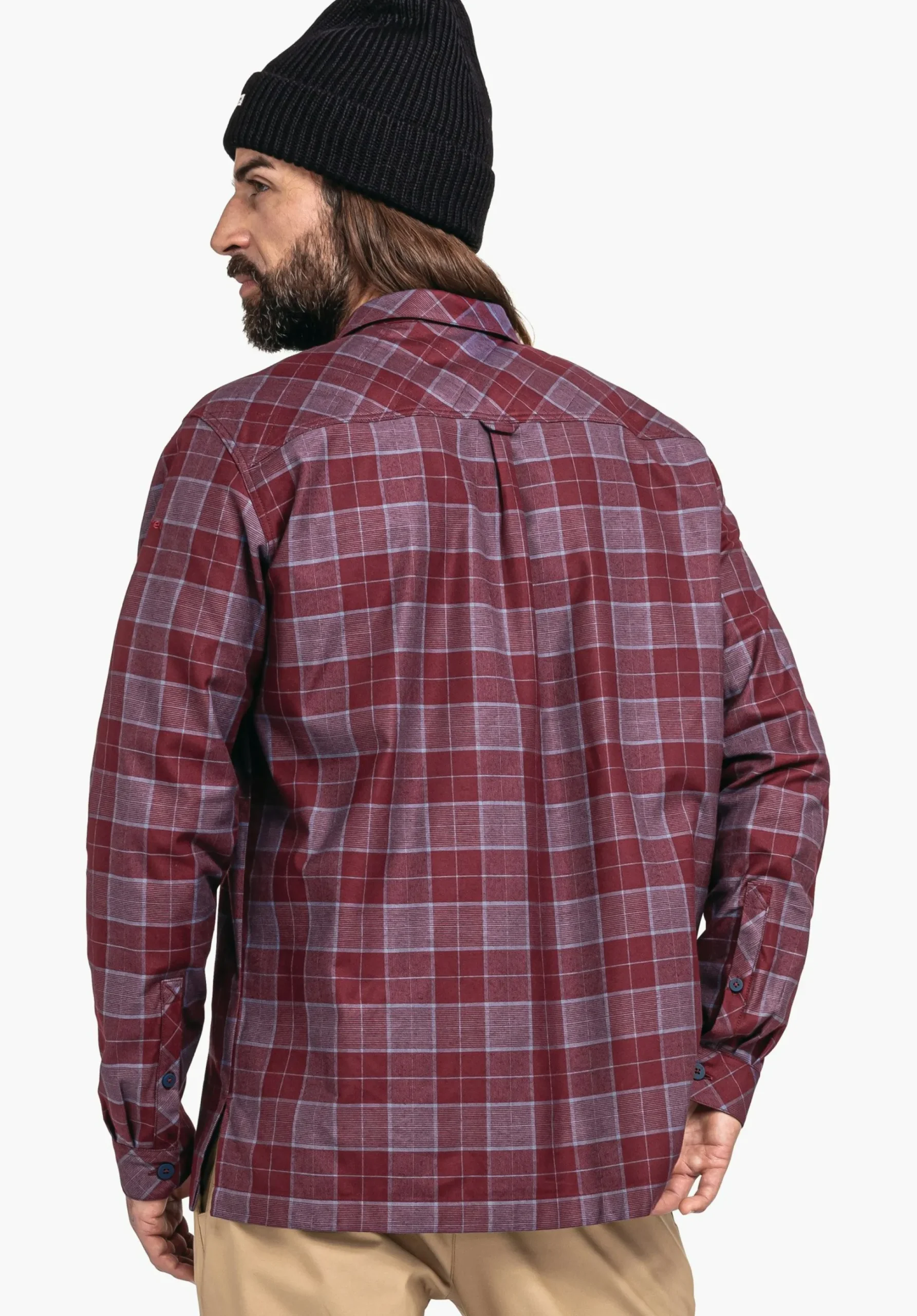 MEN SCHÖFFEL Travel/Leisure<Casual shirt made of Tencel material mix red