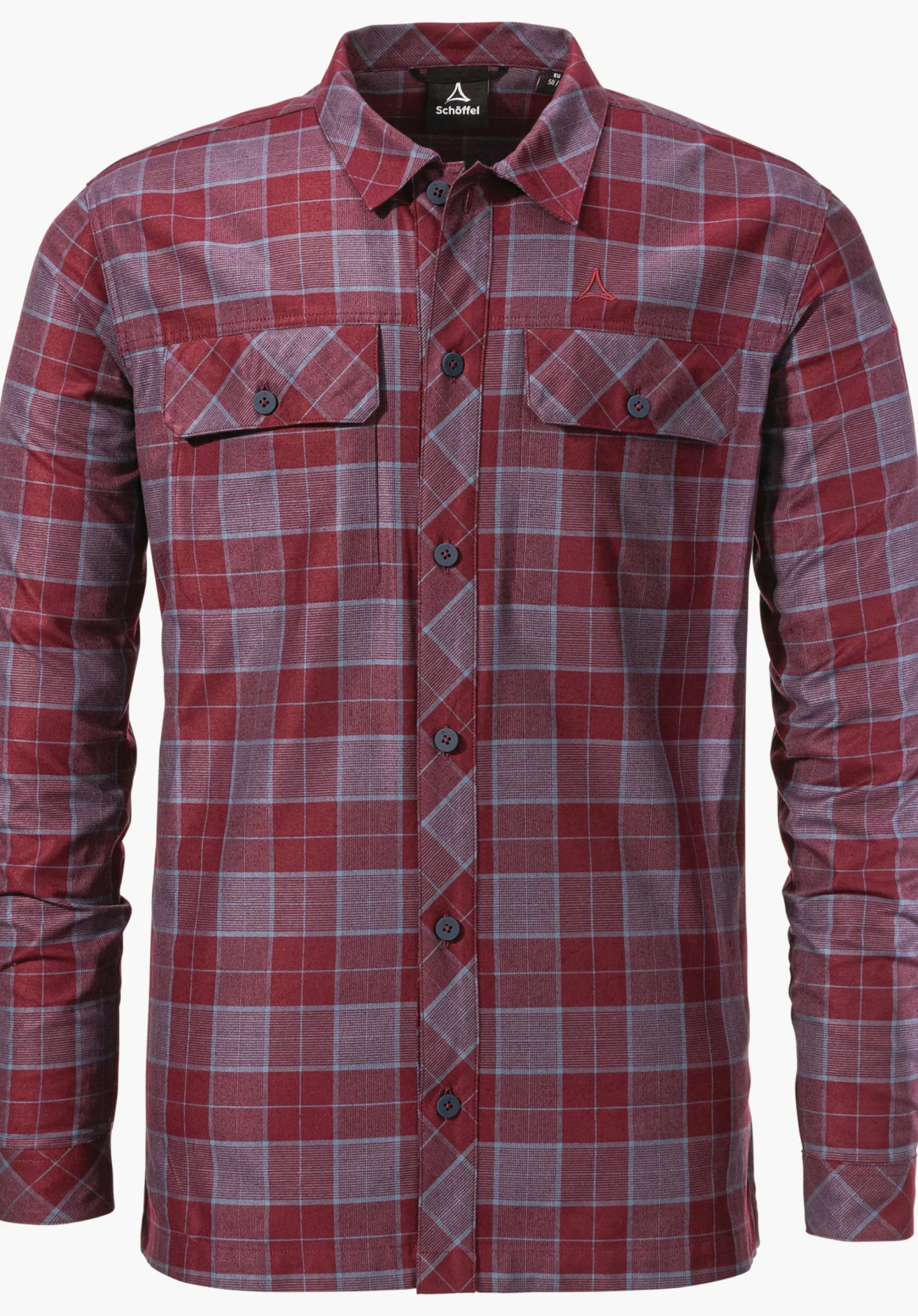 MEN SCHÖFFEL Travel/Leisure<Casual shirt made of Tencel material mix red