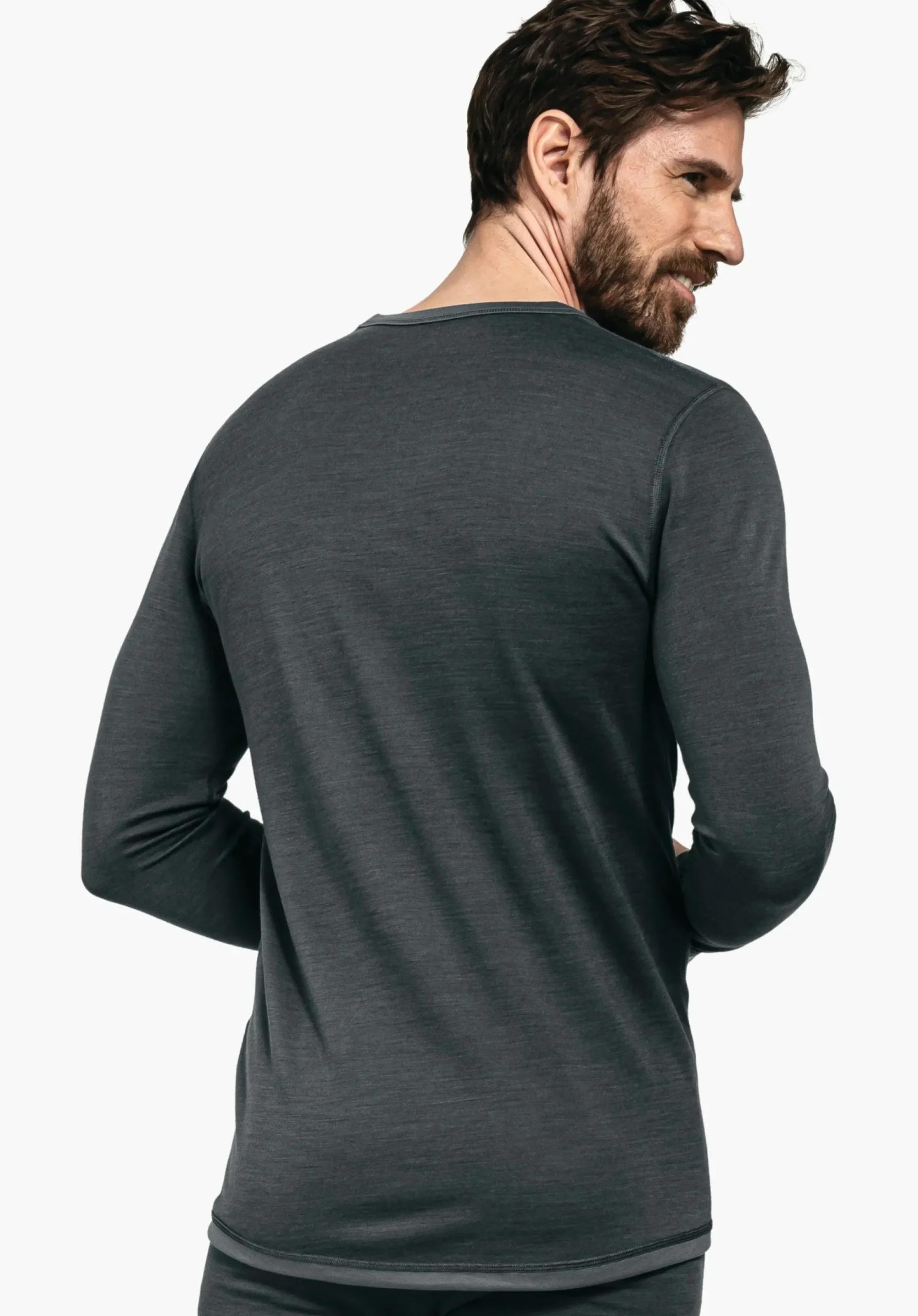 MEN SCHÖFFEL Skiing|Trek & Hike<Climate-regulating merino longsleeve blue