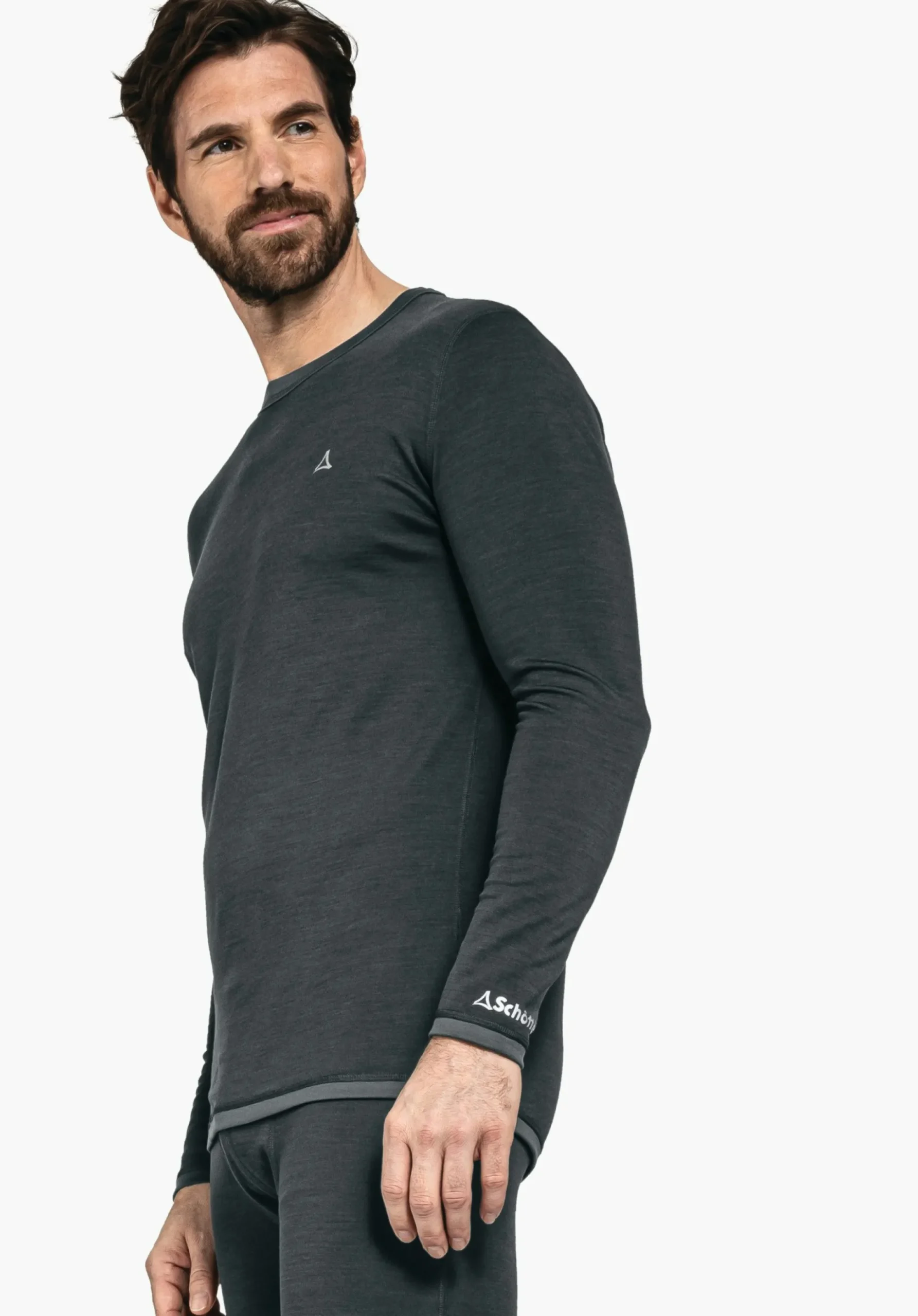 MEN SCHÖFFEL Skiing|Trek & Hike<Climate-regulating merino longsleeve blue
