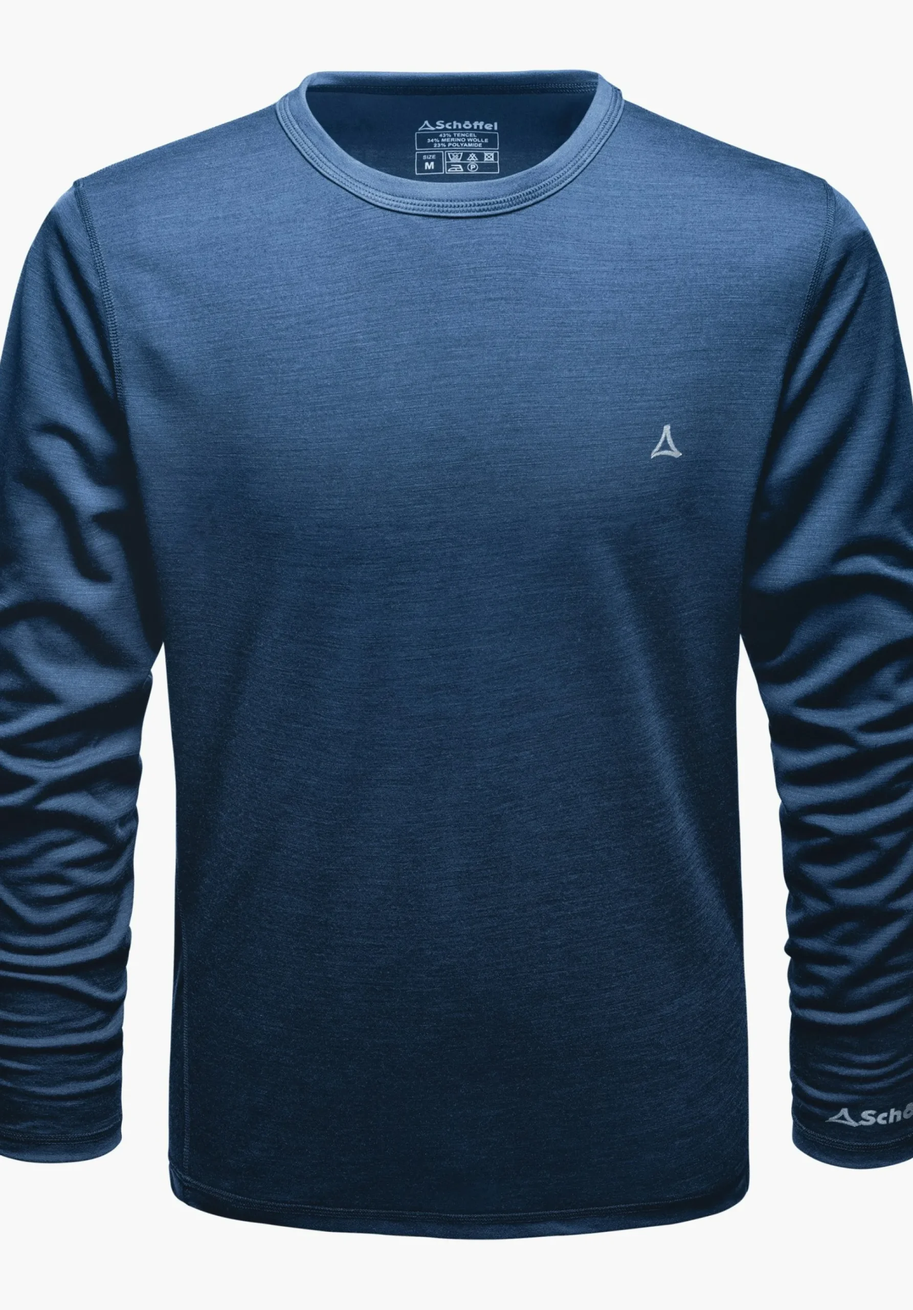 MEN SCHÖFFEL Skiing|Trek & Hike<Climate-regulating merino longsleeve blue