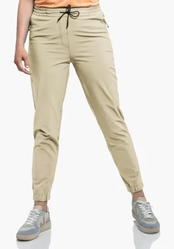 WOMEN SCHÖFFEL Travel/Leisure|Pants Long<Comfortable & water repellent casual pants braun