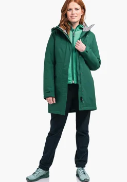 WOMEN SCHÖFFEL Parka / Coat|Outdoor Jackets|Trek & Hike<Elegant parka for comfortable hikes rot