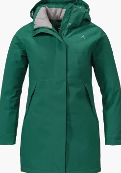 WOMEN SCHÖFFEL Parka / Coat|Outdoor Jackets|Trek & Hike<Elegant parka for comfortable hikes rot