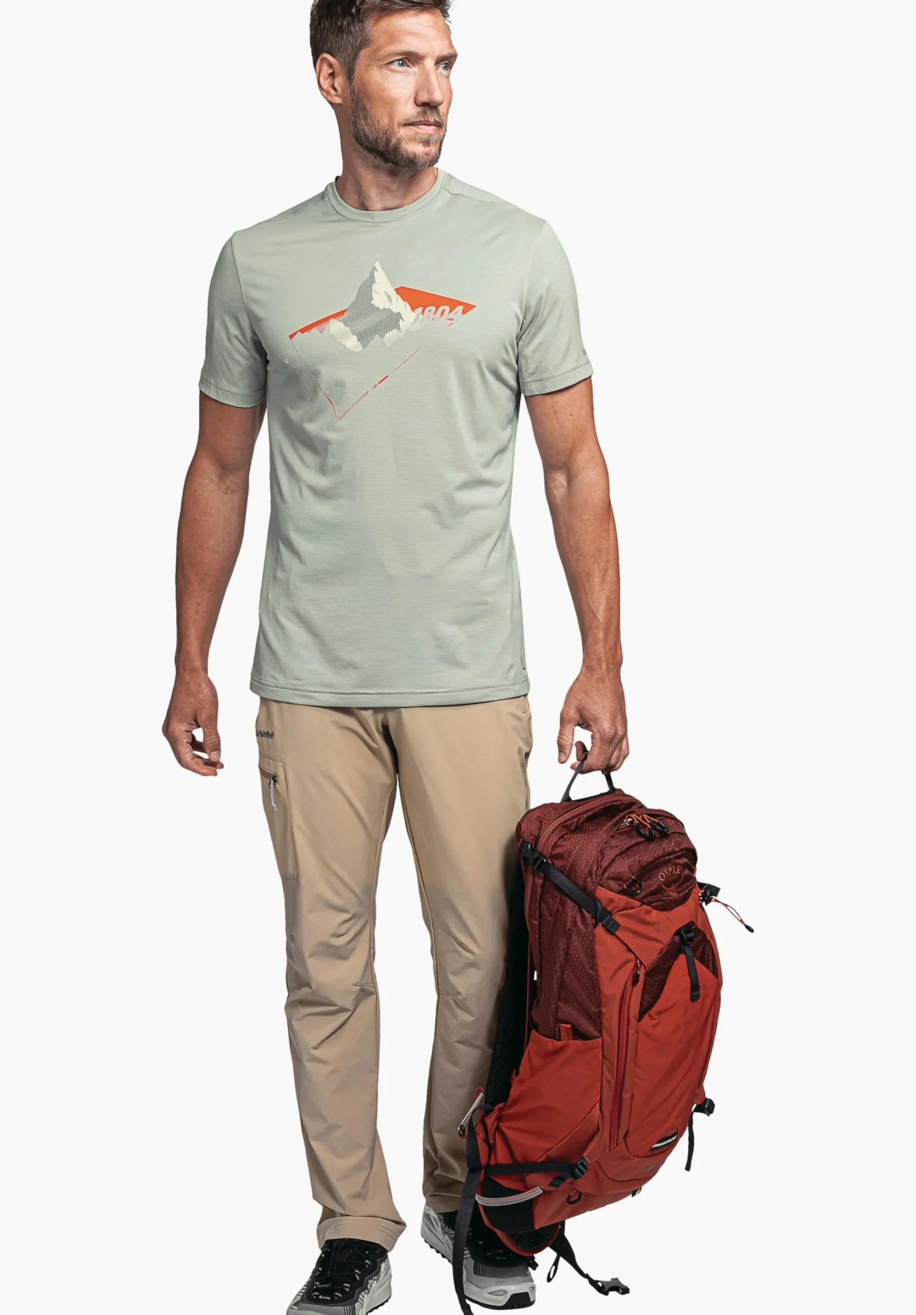 MEN SCHÖFFEL <Environmentally friendly t shirt for hiking grün