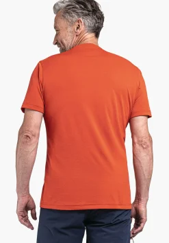 MEN SCHÖFFEL <Environmentally friendly & comfortable shirt orange