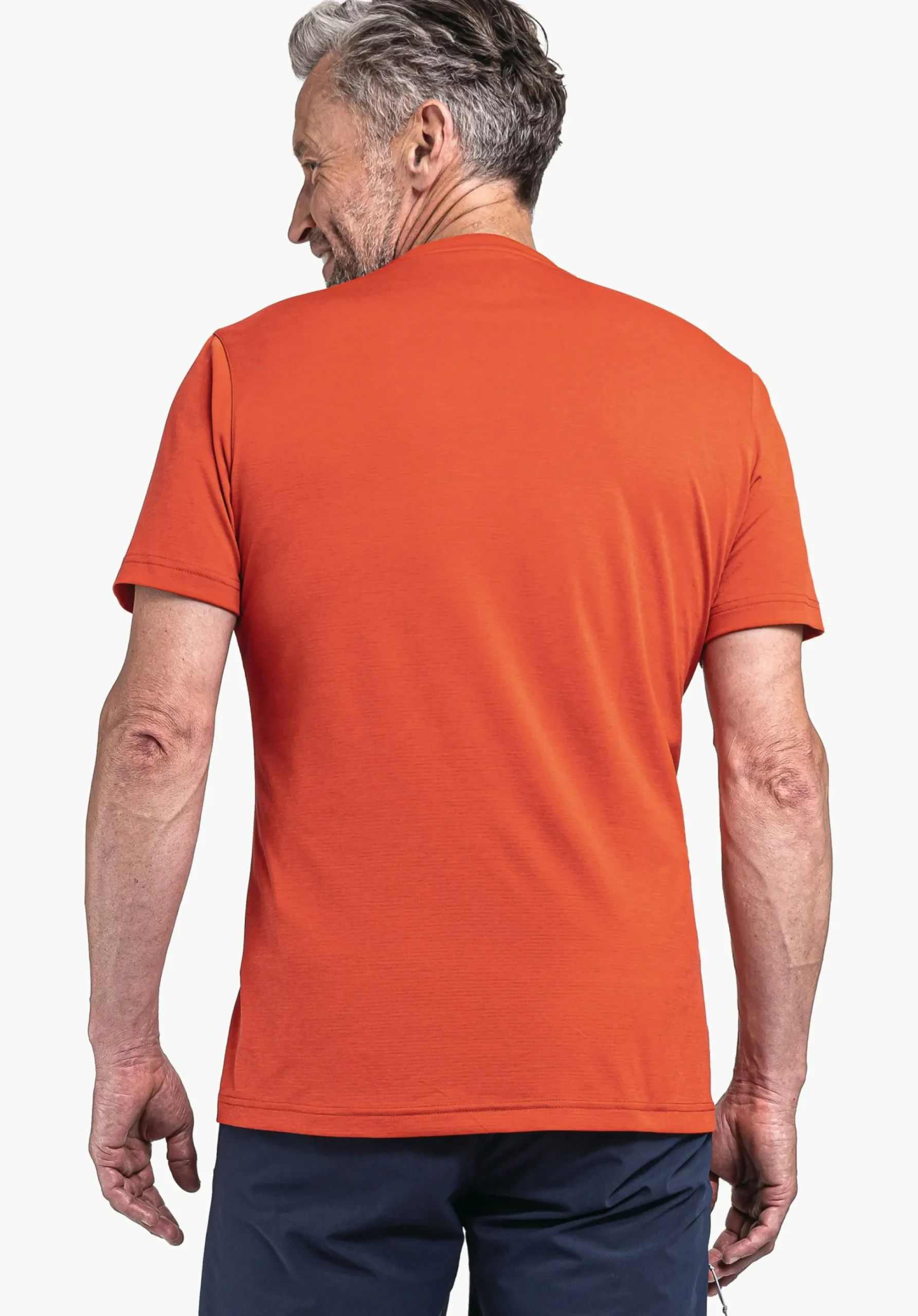 MEN SCHÖFFEL <Environmentally friendly & comfortable shirt orange