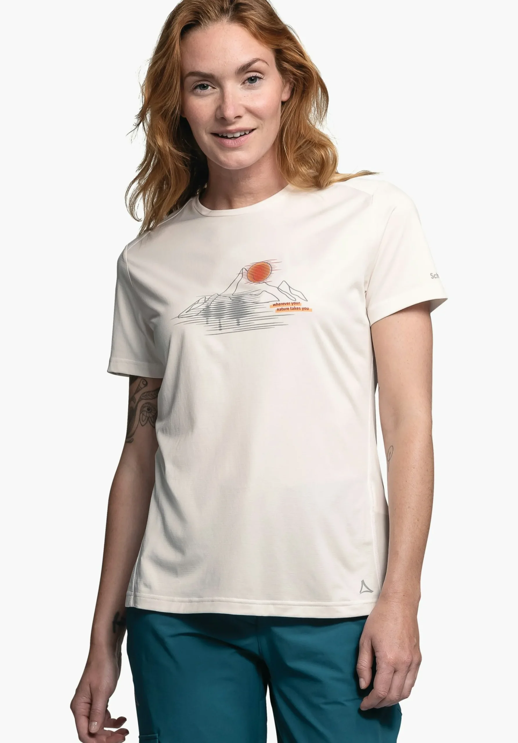WOMEN SCHÖFFEL <Environmentally friendly t shirt for hiking weiß