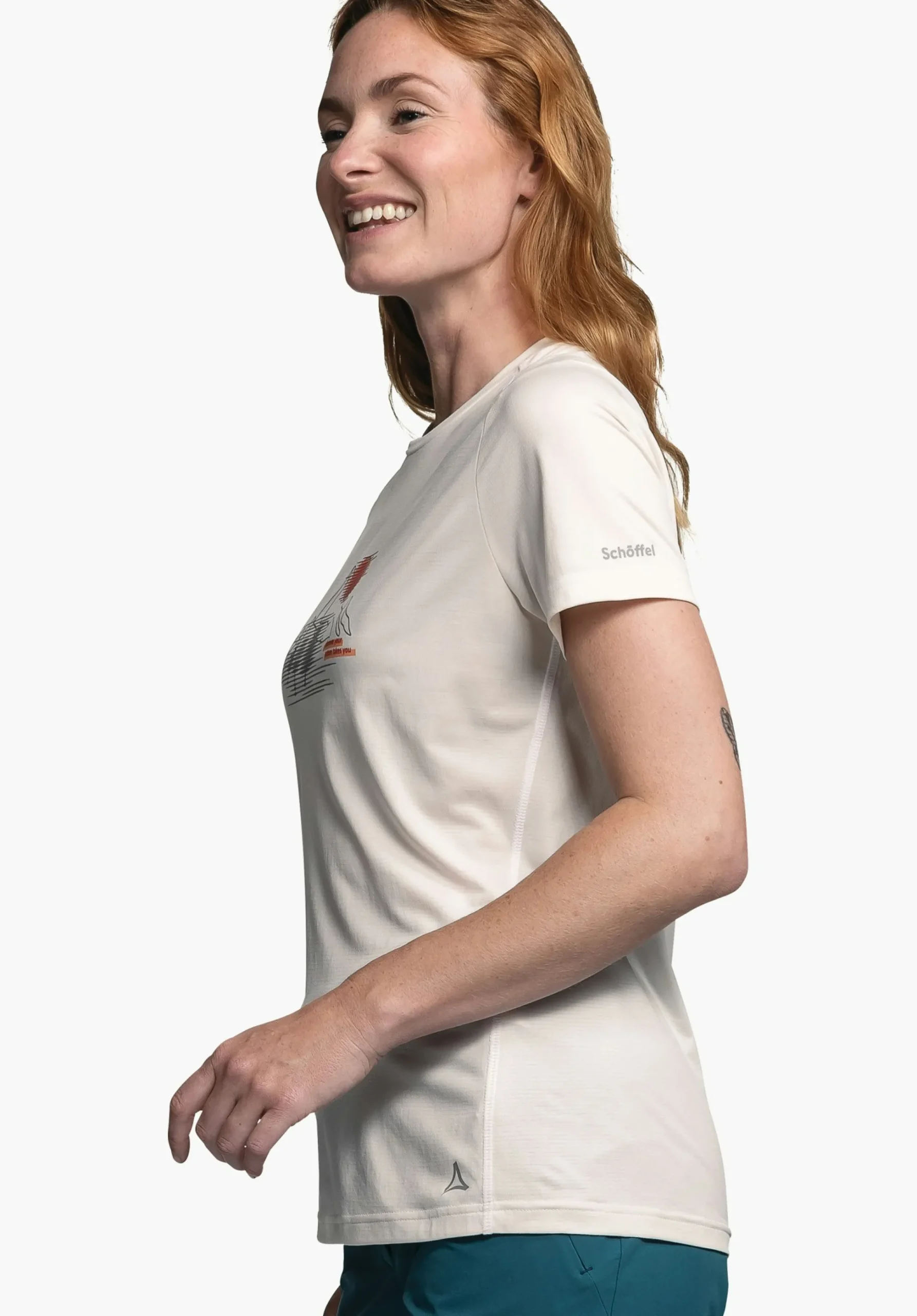 WOMEN SCHÖFFEL <Environmentally friendly t shirt for hiking weiß