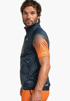 MEN SCHÖFFEL Trek & Hike<Extremely lightweight windproof gilet blue